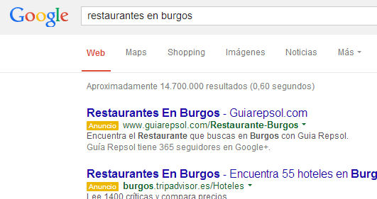 Tu negocio en la primera página de Google