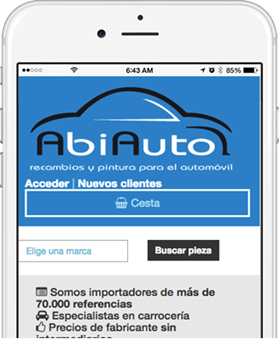 Página web para Abiauto
