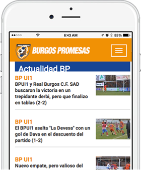 Página web para Burgos Promesas
