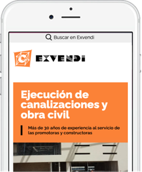 Página web para Exvendi