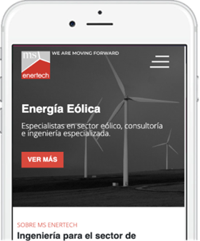 Página web para MS Enertech