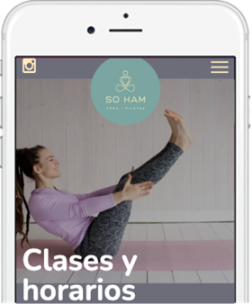 Página web para Soham Yoga